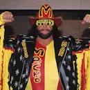 Randy 'Macho Man' Savage attending the N.A.T.P.E. Convention in Las Vegas. (Photo by Walter McBride/...