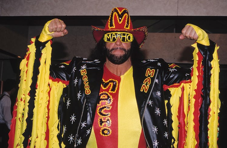 Randy 'Macho Man' Savage attending the N.A.T.P.E. Convention in Las Vegas. (Photo by Walter McBride/...