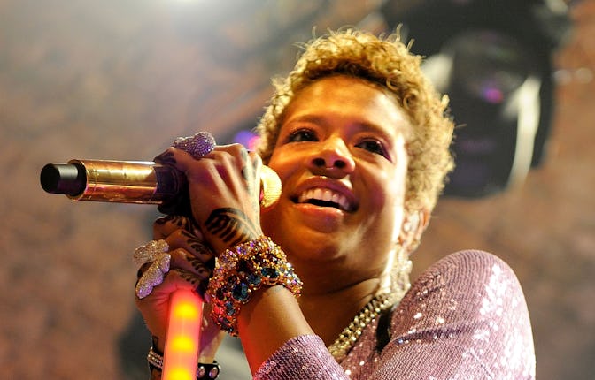 MANCHESTER, ENGLAND - OCTOBER 02: Kelis performs at The Warehouse Project, an annual series of gigs...