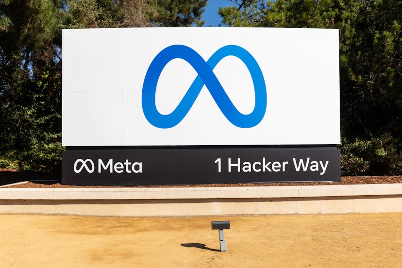 Meta headquarters in Menlo Park, California.  