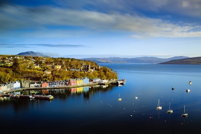 Long Exposure photograph of the beautiful village of Tobermory in the Isle of Mull.