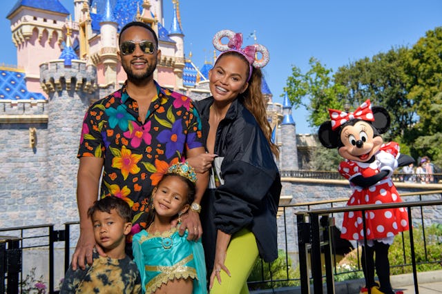 Chrissy Teigen crashed one of John Legend's Zoom interviews to show off her pregnant belly.