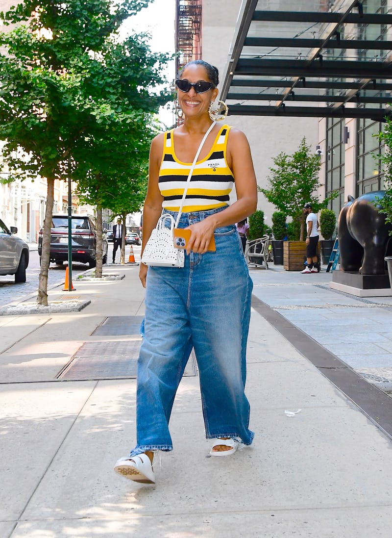 NEW YORK, NY - AUGUST 09:  Tracee Ellis Ross is seen in SoHo on August 9, 2022 in New York City.  (P...