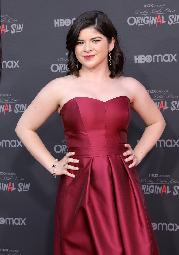 Gabriella Pizzolo who plays Angela Waters in HBO Max's 'Pretty Little Liars: Original Sin' and Suzie...