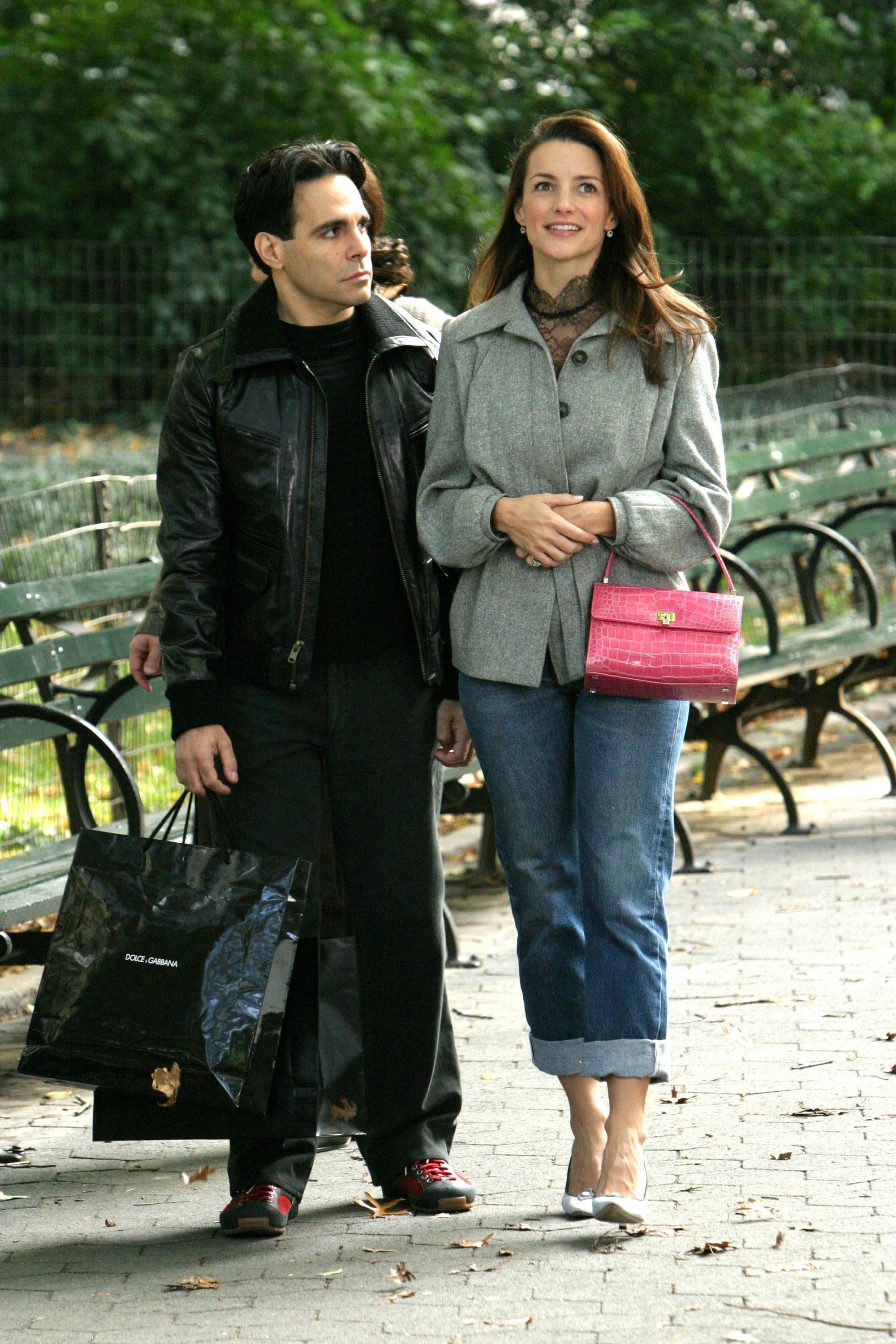 Mario Cantone and Kristin Davis (Photo by James Devaney/WireImage)