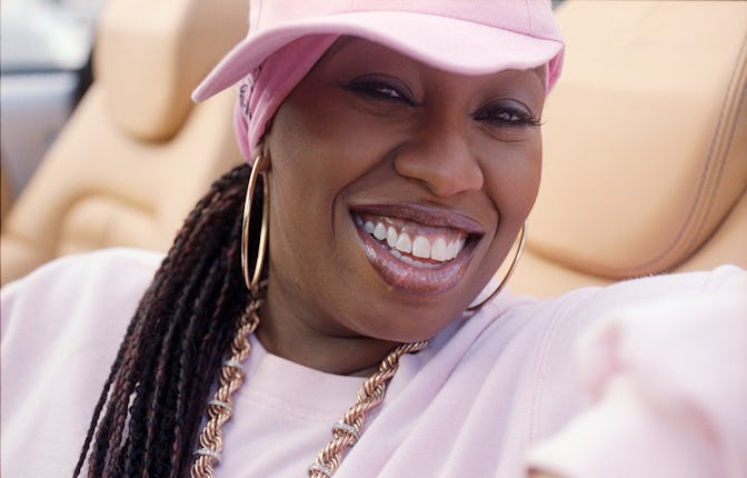 American rapper Missy Elliott in December, 2002 in Miami, Florida. (Photo by Gregory Bojorquez/Get...