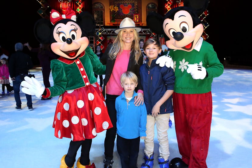 LOS ANGELES, CA - DECEMBER 11:  (L-R) Actress Anne Heche, son Atlas, and son Homer attend Disney On ...