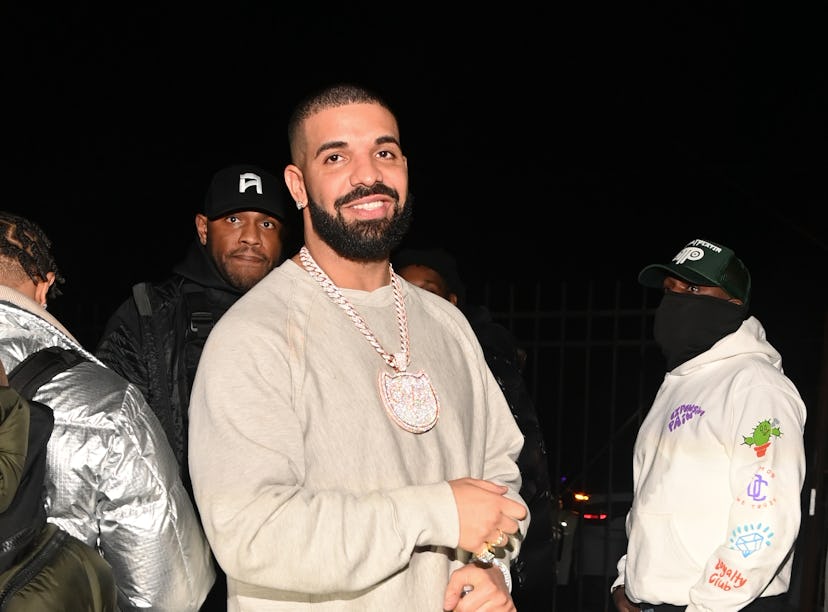 Drake revealed a tattoo on his face of the initials 'SG' as a tribute to his mother Sandra Gale