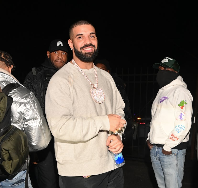 Drake revealed a tattoo on his face of the initials 'SG' as a tribute to his mother Sandra Gale