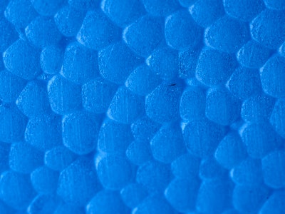 Macrophotography of the pattern formed on the surface of an expanded polystyrene sheet