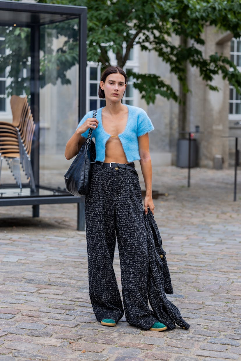 COPENHAGEN, DENMARK - AUGUST 09: Vera van Erp seen outside Aeron during Copenhagen Fashion Week Spri...
