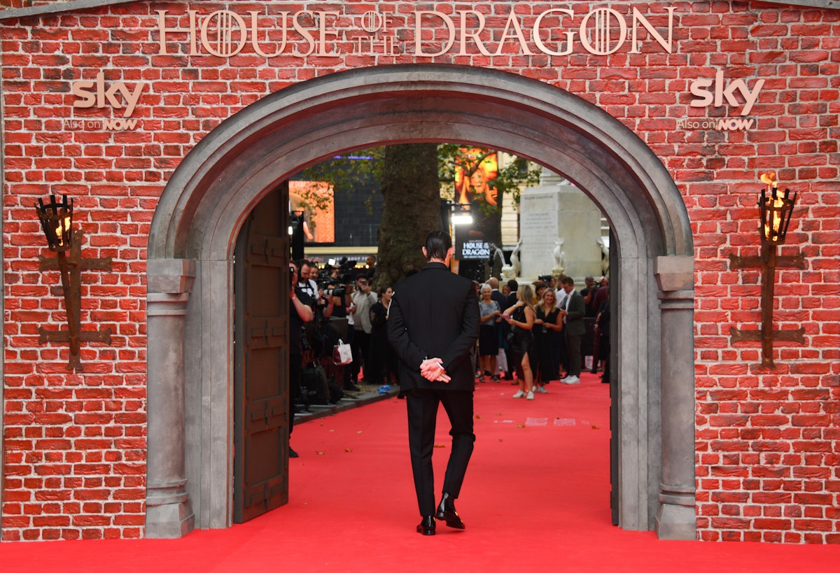 LONDON, ENGLAND - AUGUST 15: Matt Smith attends the Sky Group Premiere of "House Of The Dragon" in L...