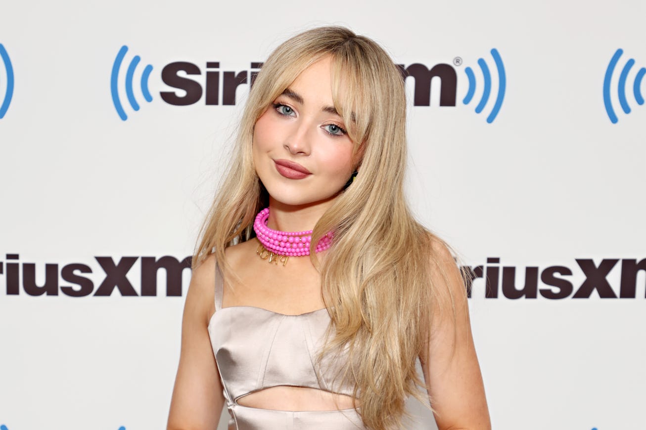 NEW YORK, NEW YORK - JULY 20: Sabrina Carpenter visits the SiriusXM Studios on July 20, 2022 in New ...
