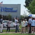 ST LOUIS, MO - JUNE 04: A group of demonstrators gather during a pro-life rally outside the Planned ...