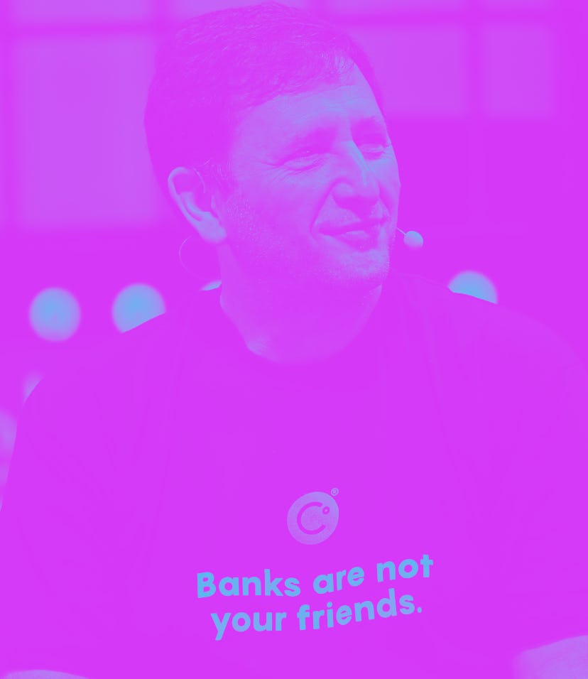 Lisbon , Portugal - 4 November 2021; Alex Mashinsky, Celcius, on Centre Stage during day three of We...