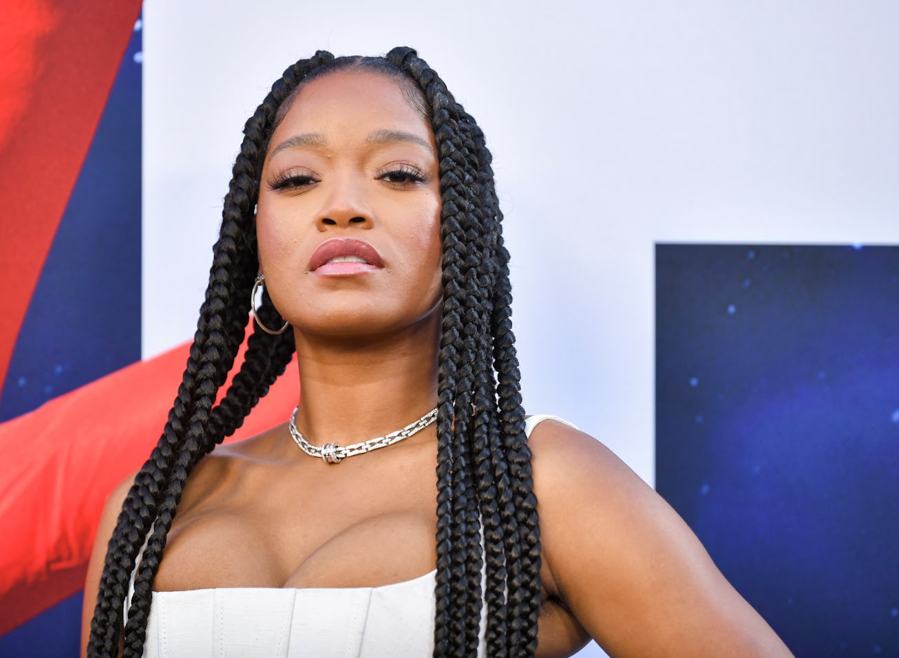 HOLLYWOOD, CALIFORNIA - JULY 18: Keke Palmer attends the world premiere of Universal Pictures' "NOPE...