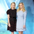 LONDON, ENGLAND - MARCH 13: Ava Phillippe and Reese Witherspoon attend the European Premiere of 'A W...