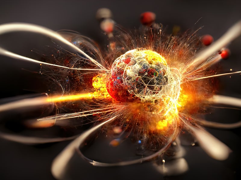 Gravity wave - 3d rendered image. Hologram view, physical process.