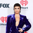 Demi Lovato with a mullet at the 2022 iHeartRadio Music Awards.