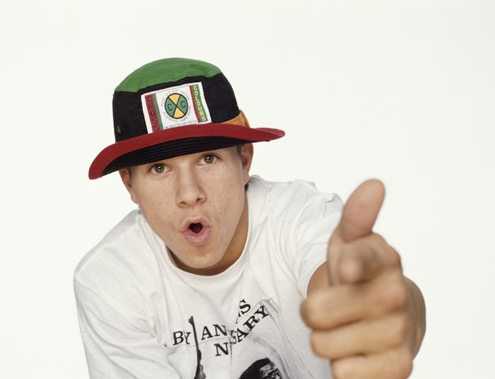 American rapper and actor, Marky Mark, aka Mark Wahlberg, circa 1991.