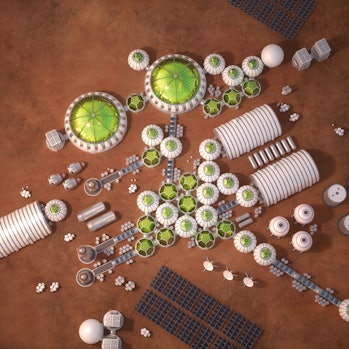 A human settlement on Mars will need to have a reliable, sustainable food source.
