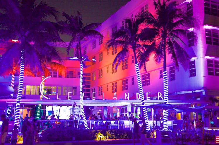 Miami is one of the Barbiecore travel destinations for 2022 with its neon pink lights. 