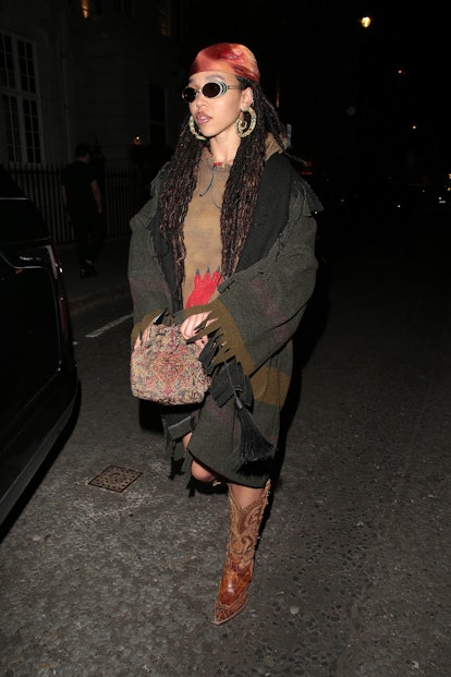 FKA Twigs is seen at Twenty Two at Grosvenor Square on May 25, 2022 in London, England