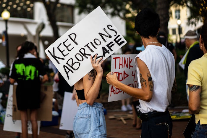 SARASOTA, FL JUNE 24: Abortion rights advocates at a rally and overnight sit-in at Five Points Park...