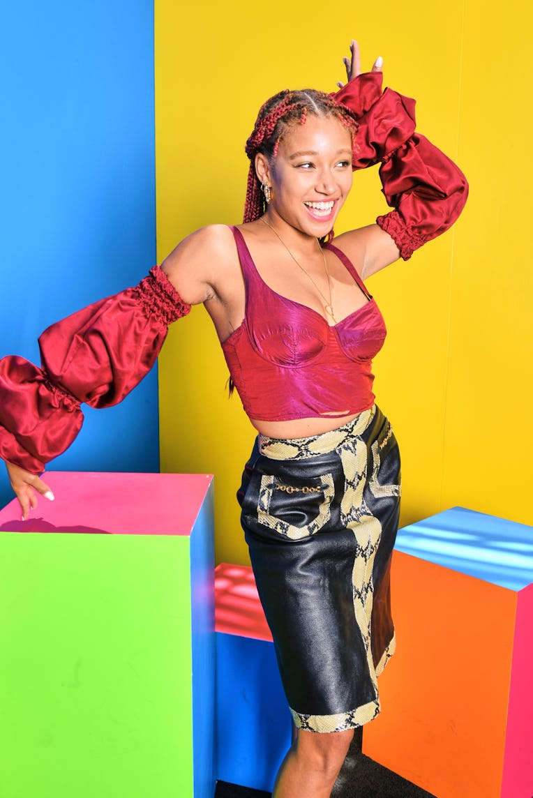 SAN DIEGO, CALIFORNIA - JULY 22: Amandla Stenberg visits the #IMDboat official portrait studio at Sa...