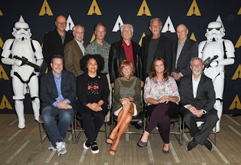 Visual effects artists and producers attend The Academy Of Motion Picture Arts And Sciences Hosts Ga...