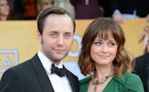 LOS ANGELES, CA - JANUARY 27:  Actors Vincent Kartheiser (L) and Alexis Bledel arrive at the 19th An...
