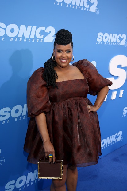 Natasha Rothwell attends the Premiere of 'Sonic the Hedgehog 2' at Westwood Village on April 05, 202...