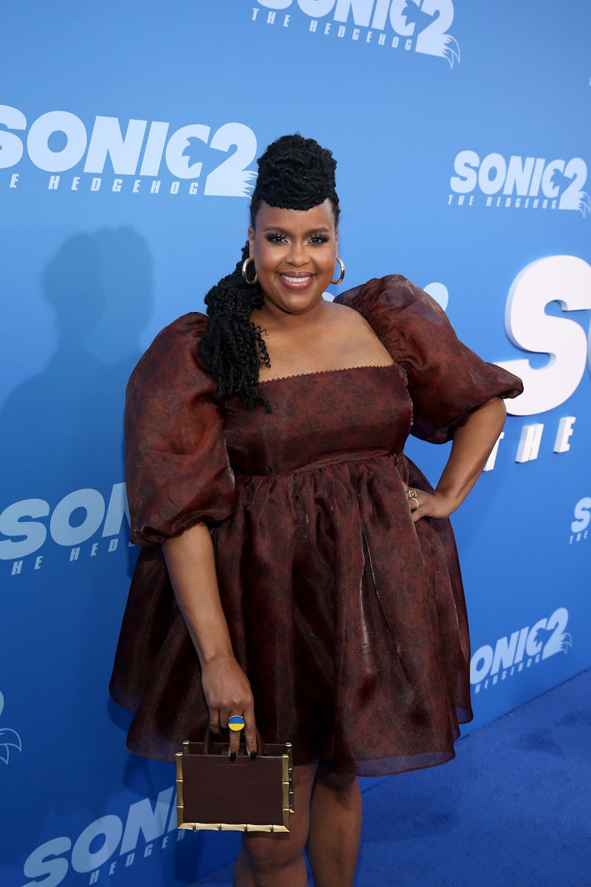 Natasha Rothwell attends the Premiere of ‘Sonic the Hedgehog 2’ at Westwood Village on April 05, 202…