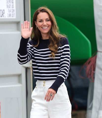PLYMOUTH, ENGLAND - JULY 31: Catherine, Duchess Of Cambridge is seen during her visit to the 1851 Tr...