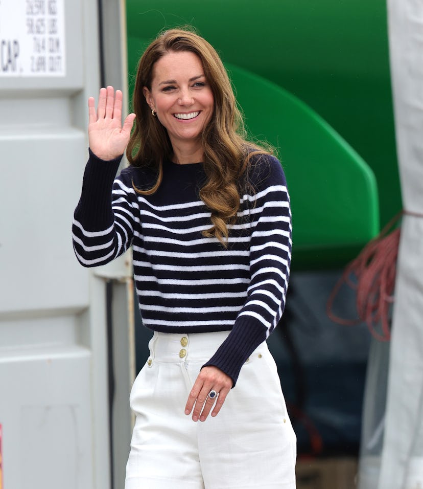 PLYMOUTH, ENGLAND - JULY 31: Catherine, Duchess Of Cambridge is seen during her visit to the 1851 Tr...