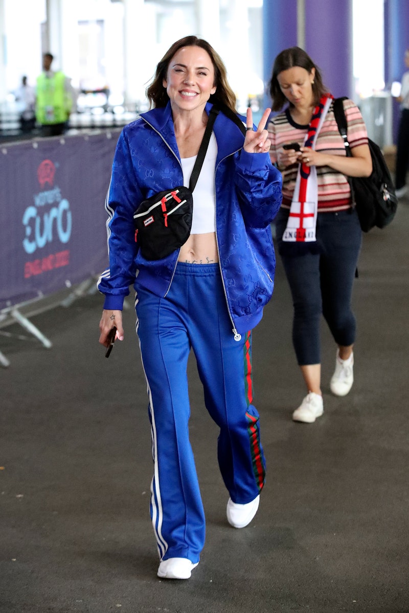 LONDON, ENGLAND - JULY 31: Mel C arrives at Wembley Stadium for England vs Germany in the final of U...