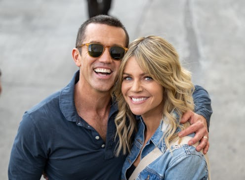LOS ANGELES, CA - AUGUST 09: Rob McElhenney and Kaitlin Olson are seen at "Jimmy Kimmel Live" on Aug...