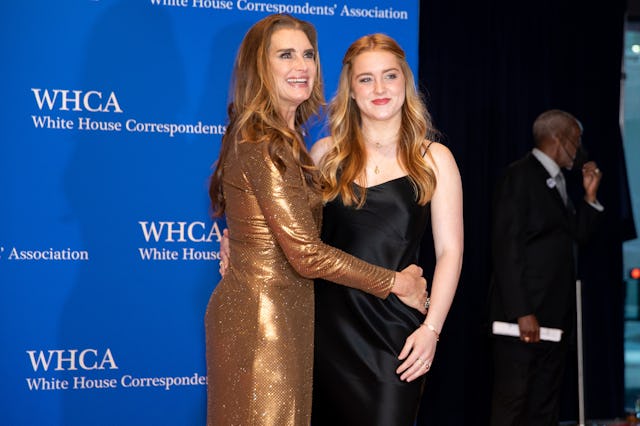 Brooke Shields and her daughter Rowan Shields on the red carpet of the White House Correspondents Di...
