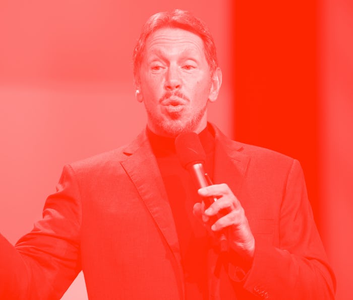 Oracle CEO Larry Ellison announces four new cloud computing products and services including 12c, a c...