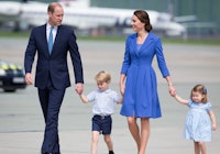 Prince William, Duke of Cambridge and Catherine Duchess of Cambridge with their chlidren (daughter P...