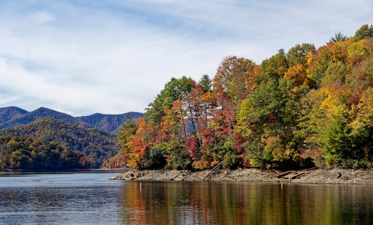 Appalachian Mountains, North Carolina is one of the best places to see fall foliage in the US in 202...