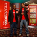 MoviePass co-founders Stacy Spikes (left) and Hamet Watt (right) at AMC in San Francisco, Calif., on...