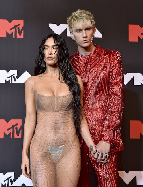 Megan Fox and Machine Gun Kelly attend the 2021 MTV Video Music Awards