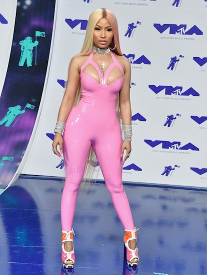 Rapper Nicki Minaj attends the 2017 MTV Video Music Awards at The Forum on August 27, 2017 in Inglew...