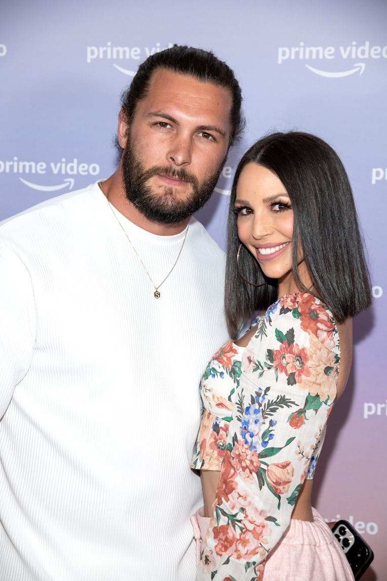 SANTA MONICA, CALIFORNIA - JUNE 21: Brock Davies (L) and Scheana Shay attend Prime Video and Freevee...