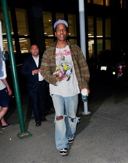 ASAP Rocky is seen out and about on August 12, 2022