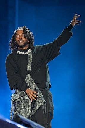 MIAMI GARDENS, FLORIDA - JULY 24: Rapper Kendrick Lamar performs onstage during day three of Rolling...