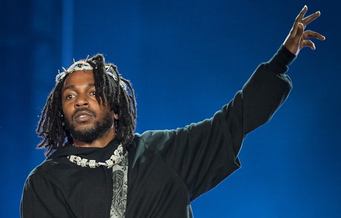 MIAMI GARDENS, FLORIDA - JULY 24: Rapper Kendrick Lamar performs onstage during day three of Rolling...