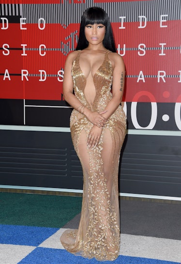 Rapper Nicki Minaj arrives at the 2015 MTV Video Music Awards