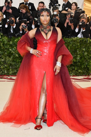 Nicki Minaj attends the Heavenly Bodies: Fashion & The Catholic Imagination Costume Institute Gala a...